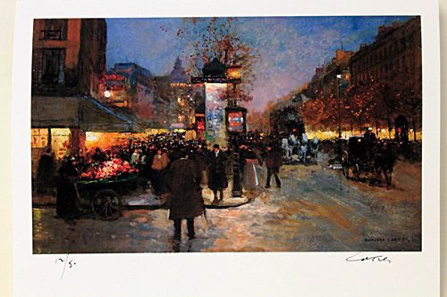 Limited Edition " Les Grands Boulevards " by Cortes.: Limited Edition attributed to Edouard Cortès was born in Lagny, France on April 26, 1882. During his early lifetime, Paris was the center of the art world. Artist from across the globe traveled there