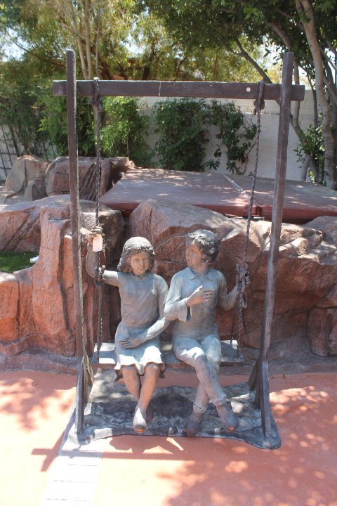Extra Large Bronze Sculpture- Kids in the Swing by: Extra Large Bronze Sculpture- Kids in the Swing by Moreau