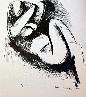 EXTREMELY RARE ORIGINAL LITHOGRAPH BY ARTIST HENRI: LITHOGRAPH IN THE MANNER OF HENRI MATISSE, BEARING THE SIGNATURE IN A LIMITED EDITION TITLED "NU", CIRCA 1906 . Matisse’s discovery of his true profession came about in an unusual manner. Following 