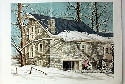 Hand Signed Lithograph Campanelli: Hand Signed Lithograph Campanelli titled "Washington's Birthday"