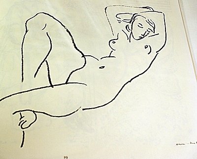 EXTREMELY RARE ORIGINAL LITHOGRAPH BY ARTIST HENRI: LITHOGRAPH IN THE MANNER OF HENRI MATISSE, BEARING THE SIGNATURE TITLED "LA NUIT", CIRCA 1922. Matisse’s discovery of his true profession came about in an unusual manner. Following an attack of appe