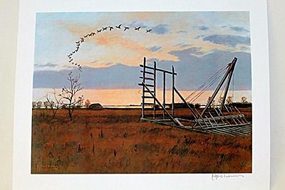 "Sunset" By Artist Hochbaum.: Lithograph by artist David Hochbaum. David Hochbaum (born 1972) left his New York home in 1990 for Boston 's School of the Museum of Fine Arts where he studied photography, painting and sculpture. In 