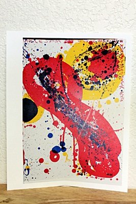 (ONE CENT LIFE portfolio) By Samuel Lewis Francis: Limited Edition In The Manner Of Artist Sam Francis. Sam Francis ,Born in 1923 in San Mateo, California, noted for his lyrical, colorful abstract works, was one of the first American artists to experi
