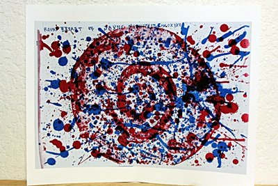 (ONE CENT LIFE portfolio) By Samuel Lewis Francis: Limited Edition In The Manner Of Artist Sam Francis. Sam Francis ,Born in 1923 in San Mateo, California, noted for his lyrical, colorful abstract works, was one of the first American artists to experi