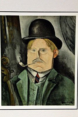 Potriat Of The Artist 1910-by Vlaminck: Original Lithograph, Comes with COA 11" X 13"- Maurice de Vlaminck (4 April 1876 – 11 October 1958) was a French painter. Along with André Derain and Henri Matisse he is considered one of the princ