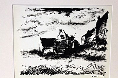 Waiting For The Storm 1922-by Vlaminck: Original Lithograph, Comes with COA 13" X 15"- Maurice de Vlaminck (4 April 1876 – 11 October 1958) was a French painter. Along with André Derain and Henri Matisse he is considered one of the princ