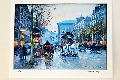 Limited Edition " Boulevard de la Madeleine I" by: Limited Edition attributed to Edouard Cortès was born in Lagny, France on April 26, 1882. During his early lifetime, Paris was the center of the art world. Artist from across the globe traveled there