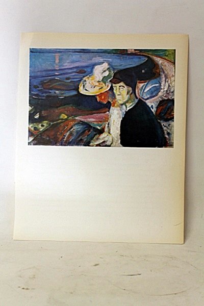 "Man On The Beach" Original Lithograph By Artist Munch.: Original Lithorgaph By Artist Munch. Painter Edvard Munch, born in 1863 in Löton, Norway, established a free-flowing, psychological-themed style all his own. His painting The Scream is one of the mos