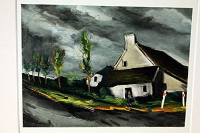 Near Reamont Sur Sarthe 1954-by Vlamnick: Original Lithograph, Comes with COA 12" X 14"- Maurice de Vlaminck (4 April 1876 – 11 October 1958) was a French painter. Along with André Derain and Henri Matisse he is considered one of the princ