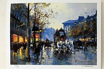 Limited Edition " Boulevard de la Madeleine II" by: Limited Edition attributed to Edouard Cortès was born in Lagny, France on April 26, 1882. During his early lifetime, Paris was the center of the art world. Artist from across the globe traveled there