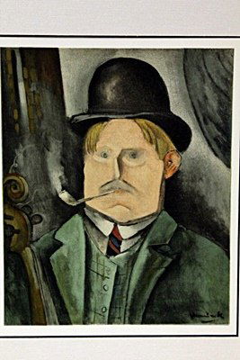 Potriat Of The Artist 1910-by Vlaminck: Original Lithograph, Comes with COA 11" X 13"- Maurice de Vlaminck (4 April 1876 – 11 October 1958) was a French painter. Along with André Derain and Henri Matisse he is considered one of the princ