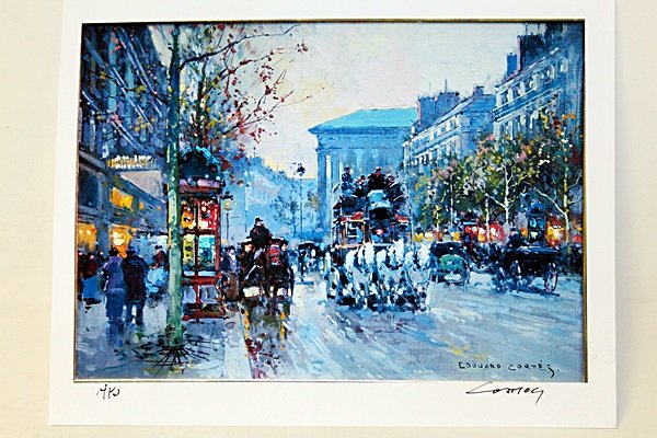 Limited Edition " Boulevard de la Madeleine I" by: Limited Edition in the manner of Edouard Cortès was born in Lagny, France on April 26, 1882. During his early lifetime, Paris was the center of the art world. Artist from across the globe traveled th