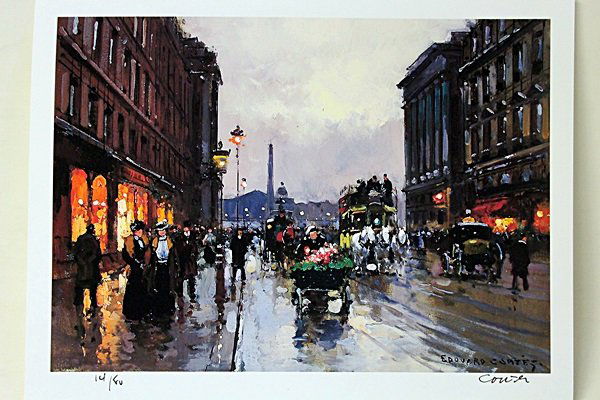 Limited Edition " Concorde and Rue Royale, 1900" by: Limited Edition in the manner of Edouard Cortès was born in Lagny, France on April 26, 1882. During his early lifetime, Paris was the center of the art world. Artist from across the globe traveled th