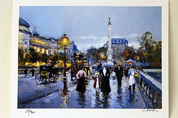 Limited Edition " Chatelete " by Cortes.: Limited Edition in the manner of Edouard Cortès was born in Lagny, France on April 26, 1882. During his early lifetime, Paris was the center of the art world. Artist from across the globe traveled th