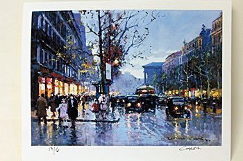 Limited Edition " Boulevard de la Madeleine III" by: Limited Edition attributed to Edouard Cortès was born in Lagny, France on April 26, 1882. During his early lifetime, Paris was the center of the art world. Artist from across the globe traveled there