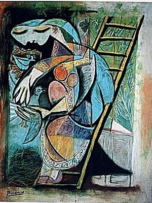 Limited Edition Picasso - Woman With Pigeons -: Attributed to Picasso from the Collection Domaine Picasso, "Woman With Pigeons". Comes with COA. Edition size: 300.