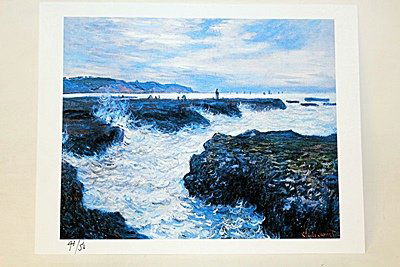 " Seascape " By Artist Monet.: Limited Edition By Artist Monet. Claude Monet also known as Oscar-Claude Monet or Claude Oscar Monet (November 14, 1840 – December 5, 1926) was a founder of French impressionist painting, and the mo