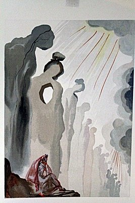 Original Salvador Dali-Purgatory 13: Original Salvador Dali From The Divine Comedy-Purgatory 13, Certified by The Salvador Dali Gallery, Inc. Bruce Hochman, IMAGE SIZE: 10.5X13".