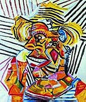 Man with straw hat-Collection Domaine Picasso: Signed from the Collection Domaine Picasso, Pablo Picasso was a Spanish painter, sculptor, printmaker, ceramicist, and stage designer who spent most of his adult life in France. As one of the greatest