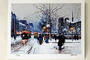 Limited Edition " Notre Dame Paris " by Cortes.: Limited Edition attributed to Edouard Cortès was born in Lagny, France on April 26, 1882. During his early lifetime, Paris was the center of the art world. Artist from across the globe traveled there