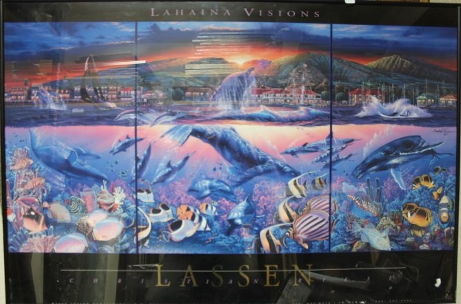 Framed Christian Riese Lassen Lahaina Vision (27fo)
