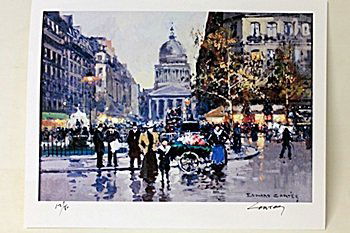 Limited Edition " The Pantheon" by Cortes.: Limited Edition attributed to Edouard Cortès was born in Lagny, France on April 26, 1882. During his early lifetime, Paris was the center of the art world. Artist from across the globe traveled there