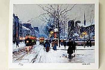 Limited Edition " Notre Dame Paris " by Cortes.: Limited Edition attributed to Edouard Cortès was born in Lagny, France on April 26, 1882. During his early lifetime, Paris was the center of the art world. Artist from across the globe traveled there