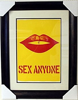 (ONE CENT LIFE portfolio) By Robert Indiana: Beautifully framed, double matted original lithograph from (One Cent Life) Published 1965 by Robert Indiana, also known as Robert Clark, (born September 13, 1928) is an American artist associated with