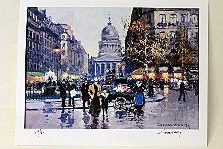 Limited Edition " The Pantheon" by Cortes.: Limited Edition attributed to Edouard Cortès was born in Lagny, France on April 26, 1882. During his early lifetime, Paris was the center of the art world. Artist from across the globe traveled there