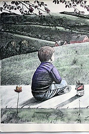 "TOMATO SOUP" BY THOMAS KERRY: "TOMATO SOUP" By THOMAS KERRY, HAND SIGNED LIMITED EDITION SERIGRAPH, IMAGE SIZE: 23X29". ALL ITEMS COME UNFRAMED, HOWEVER FRAMING IS AVAILABLE AT ADDITIONAL COST. IN THE MANNER OF THOMAS KERRY, His p