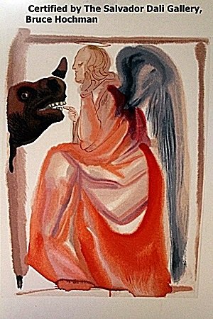Salvador Dali-Paradise 6: Salvador Dali From The Divine Comedy-Paradise 6, Certified by The Salvador Dali Gallery, Inc. Bruce Hochman, IMAGE SIZE: 10.5X13".