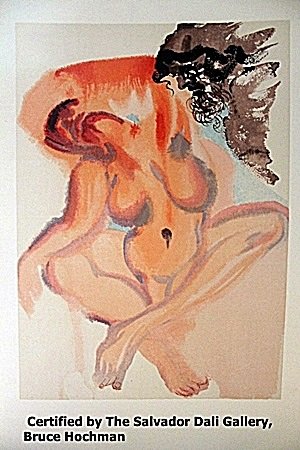 Salvador Dali-Purgatory 3: Salvador Dali From The Divine Comedy-Purgatory 3, Certified by The Salvador Dali Gallery, Inc. Bruce Hochman, IMAGE SIZE: 10.5X13".