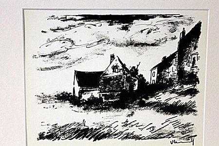 Waiting For The Storm 1922-by Vlaminck: Original Lithograph, Comes with COA 13" X 15"- Maurice de Vlaminck (4 April 1876 – 11 October 1958) was a French painter. Along with André Derain and Henri Matisse he is considered one of the princ