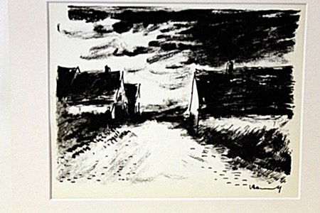 Country Road End 1922-by Vlaminck: Original Lithograph, Comes with COA 13" X 15"- Maurice de Vlaminck (4 April 1876 – 11 October 1958) was a French painter. Along with André Derain and Henri Matisse he is considered one of the princ