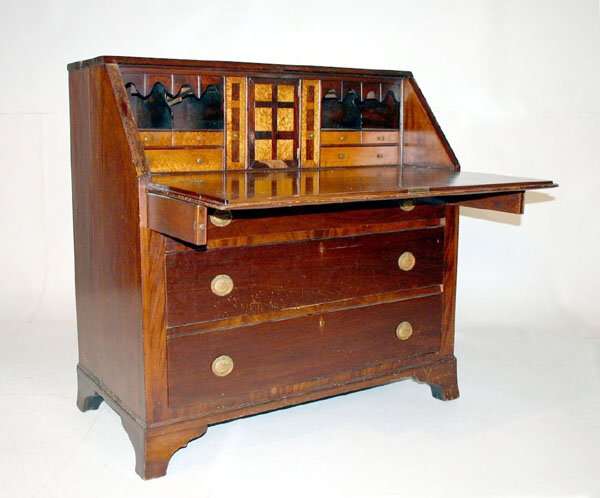 American Sheraton Slant Lid Desk