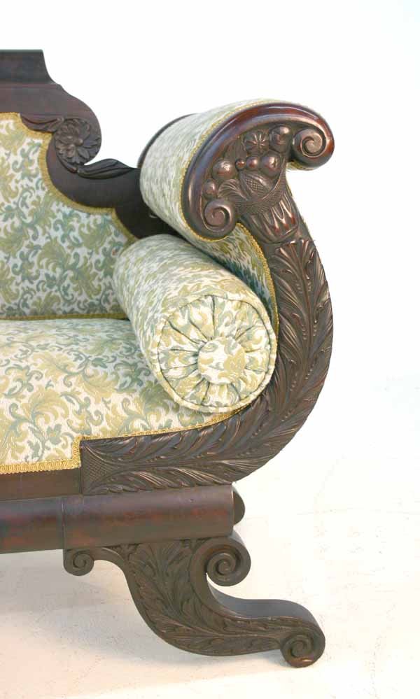 American Federal Flame Mahogany Sofa - 2