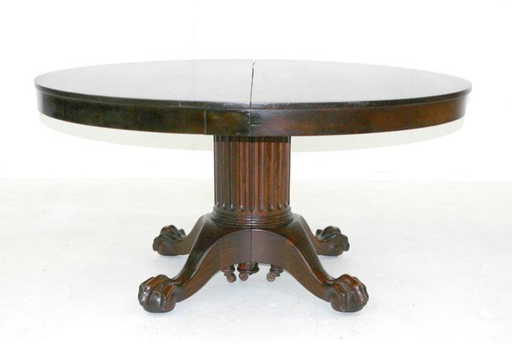 23 American Empire Mahogany Dining Table Circa 1880 23 American Empire Mahogany Dining Table Circa 1880