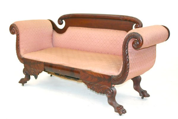Period American Federal Mahogany Sofa. Circa 1830