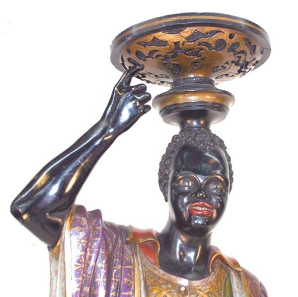 Life Size Polychromed Venetian Style Blackamoors - 2