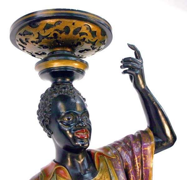 Life Size Polychromed Venetian Style Blackamoors - 3