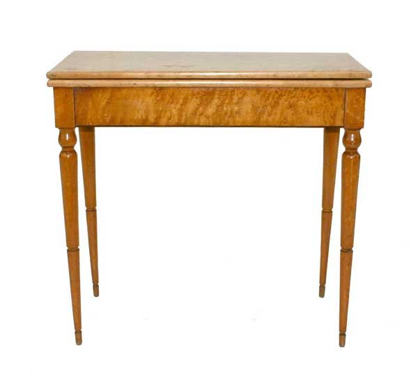 A Biedermeier Concerti Action Fold Over Game Table