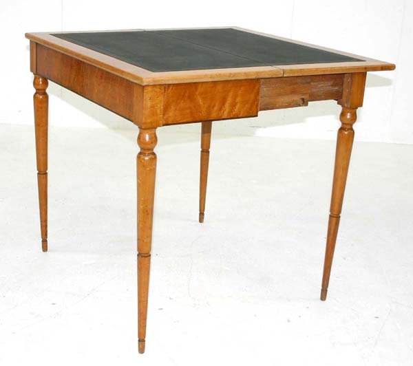 A Biedermeier Concerti Action Fold Over Game Table - 3