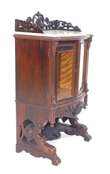 Rosewood Rococo Music Cabinet Attr. Meeks - 3
