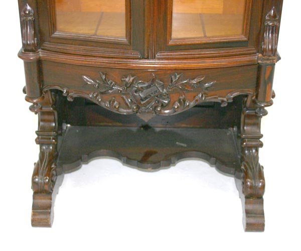 Rosewood Rococo Music Cabinet Attr. Meeks - 4