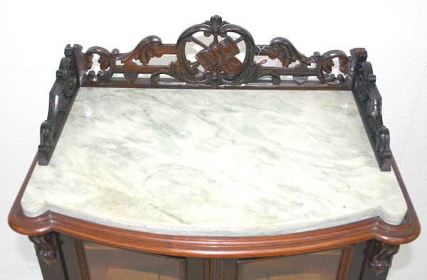Rosewood Rococo Music Cabinet Attr. Meeks - 5