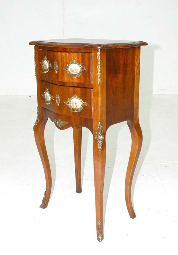 French Style Two Drawer Bedside Commode - 2