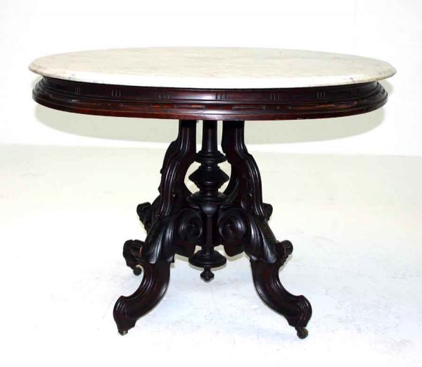 Rare Thomas Brooks Marble Top Center Table