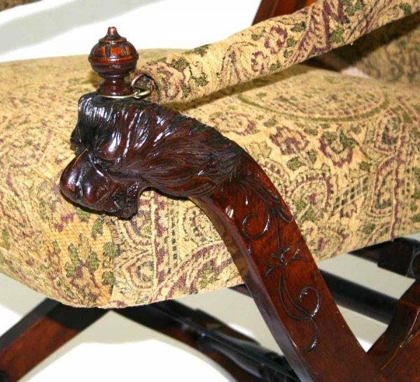 Rare Victorian Renaissance Folding Chair - 3