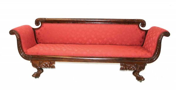 American Classical Empire Mahogany Sofa