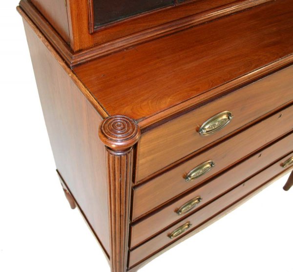 Period American Federal Bookcase Cabinet - 2